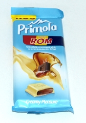 Ciocolata Primola Alba si Rom 100 G